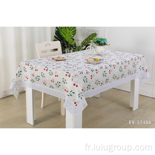 Nappe jetable imprimée en PEVA résistante à l&#39;huile